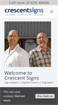 Mobile Screenshot of crescentsigns.co.uk