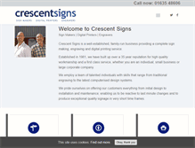 Tablet Screenshot of crescentsigns.co.uk